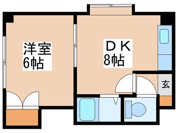 ダイアナ麻生マンションの物件間取画像